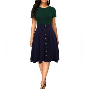 Berydress two tone with button details size S